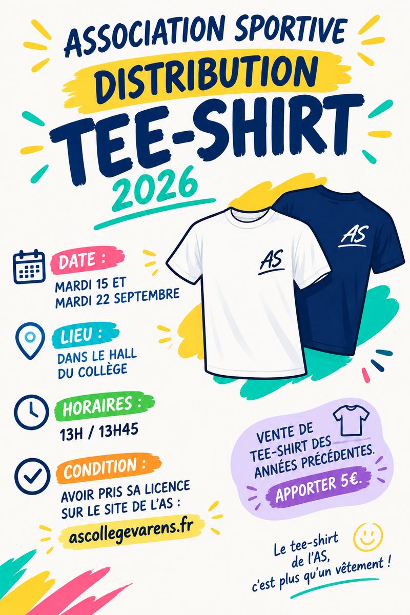 DISTRIBUTION TEE-SHIRT 2026