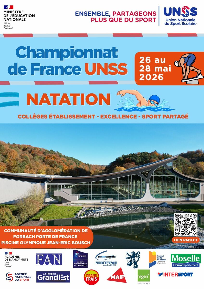 NATATION championnat de FRANCE 2026 à Forbach